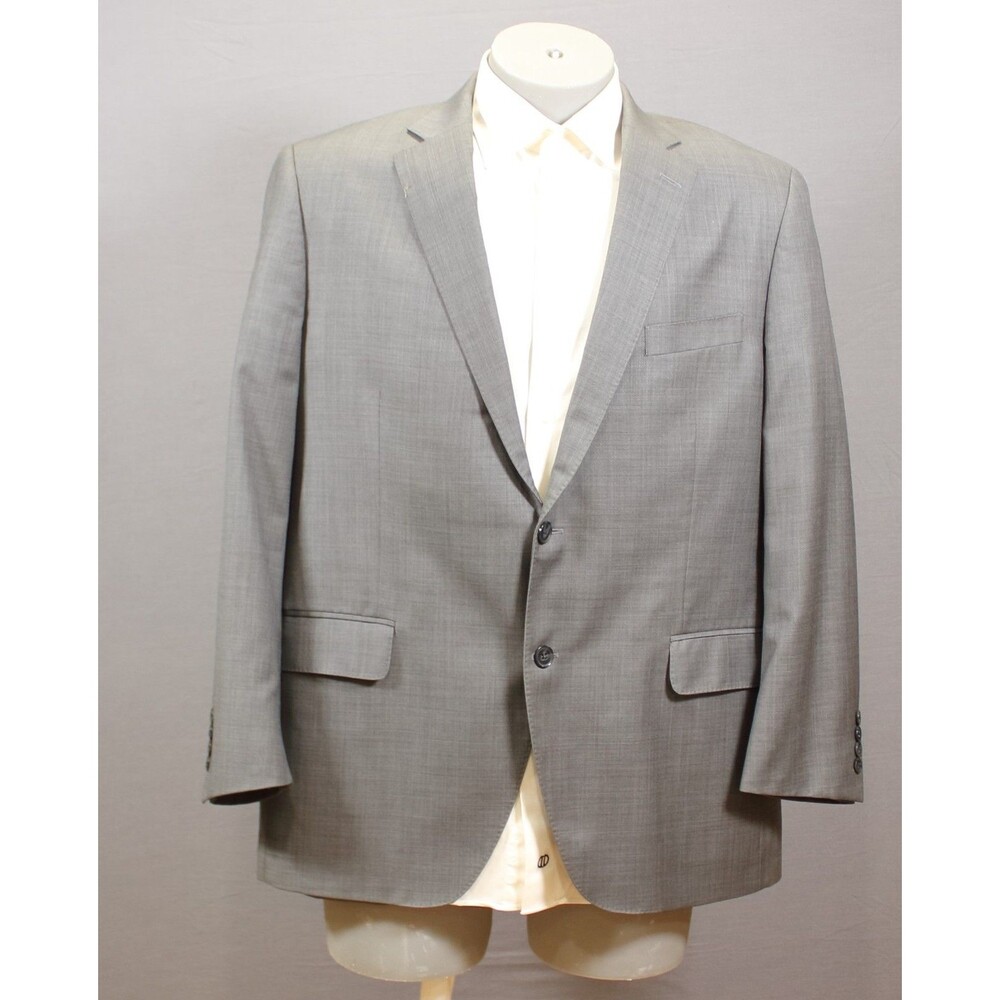 Peter Millar Blazer Mens 44R Gray Wool Two Button Double Vent Sport Coat Jacket